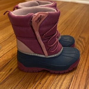 OshKosh B'gosh Kids' Berry and Navy Snow Boots